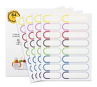 Waterproof Baby Bottle Labels for Daycare, 64 PCS School Name Labels Stickers for Kids Stuff, Self Laminating, Dishwasher Safe, Toddler Name Tags for Sippy Cup, Plastic Water Bottle, Daycare Supplies
