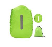 Waterproof Backpack Cover with Reflective, 40L-50L Rucksack Rain Cover with Storage bag, Rainproof Rucksack Cover for Hiking Camping Traveling Cycling (Green, L)