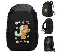 Waterproof Backpack Rain Cover, Rucksack Cover Waterproof Snowproof Backpack Rain Cover for for Hiking, Camping, Traveling, Outdoor Activities (Bear J, 35L)
