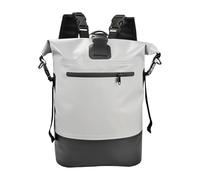 Waterproof Backpack - Waterproof Bag with Roll Up Top in PVC 25 Litres, Camping Backpack for Hiking 27 x 15.5 x 40 cm, Durable Cycling Bag for Mountaineering, Zano Imper, multi-coloured, Gray, Please