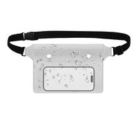 Waterproof Bag - Waterproof Bag with Adjustable Belt | Sports and All Outdoor Activities Dry and Breathable Protection for Passport Wallet and Activity Objects al ai, White/Dark Grey Heather, Consulte