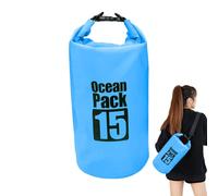 Waterproof Bags for Beach, 15L Surf Organizer, Roll Closure, Shoulder Bag for Navigation - for Kayaking, Swimming, Fishing, Rafting, Surfing, Hiking and Outings