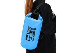 Waterproof Bags for Beach, Camping Organizer with Roll Top Closure, 15 Litres | Shoulder Bag for Navigation - For Kayaking, Boating, Fishing, Rafting, Swimming, Camping, Water Sports, Beach