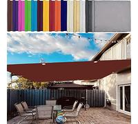 Waterproof Balcony Awning 2x2.5m, Dark Red Sunshade with 95% UV Protection, No Drilling Required, Perfect for Garden & Outdoor Spaces, Easy Install with Mounting Ropes