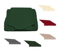 Waterproof Balcony Awning Fabric Replacement, 20x10ft (600x300cm) Green Bistro Canopy Material for Outdoor Use, Fits 250cm, 300cm, 365cm Awnings