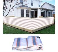 Waterproof Balcony- Robust Tarpaulin with Rubber Pads Easy to Install for Garden Fence & Bridge - Available in 66 Sizes (1 x 5 m)