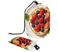 Waterproof Bath Cap for Thick Hair Compact Hanging Toiletry Bag with Clear PVC Pockets