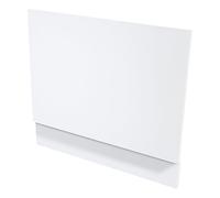 Waterproof Bath Panel Set - 1700mm Front & 700mm End Panel with Adjustable Plinth 100% Waterproof PVC Foam Board, High-Gloss White Finish, Scratch & UV Resistant, Easy DIY Installation (End Panel)
