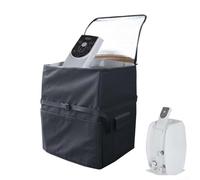 Waterproof Bath Tub Pump Cover with Adjustable Buckles and Zipper Access, Designed to Keep Spa Heater Pumps Safe from Weather, Dust, and Debris (600D black)