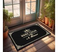 Waterproof Bathroom Dollar Bill Kitchen Mat - Non Slip Floor Skin-friendly & Cute Bath Cozy Feel | Front Porch/Kitchen Runner Rug Non Skid Washable Keep Calm I'm A Miner(65X90CM)
