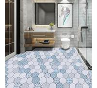 Waterproof Bathroom Floor Stickers 60cm Wide Self- PVC Plaid Pattern for Toilet and Kitchen Renovation with Enhanced Safety and for Easy to Clean (5)