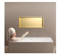 Waterproof Bathroom Wall Shelf - Recessed Stainless nizer for Shower & Toilet, No Tile Needed, Large Capacity, Horizontal Installation, Space-Saving Solution