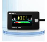 Waterproof Battery Capacity Voltage Tester, LCD Voltage Current Indicator, with Alarms and Temperature Sensor -20~80℃ 12V 24V 36V 48V 60V 72V 84V Lead-Acid/Li-ion/LiFePO4 Batteries Meter - 6839A