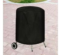 Waterproof BBQ Grill Cover for Small Round Patio Tables Sunproof Rainproof Windproof Snowproof Dustproof 210D Oxford Cloth Silver Coated Outdoor (75 * 30 CM)