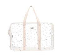 Waterproof Beach Bag - Large Capacity Large Capacity Polca with Zipper and Handle, Multipurpose Organizer Bag | Travel Storage for Fishing Tackle, White, riferimento alla descrizione