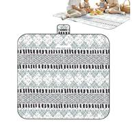 Waterproof Beach Blanket - Sandproof Portable Rug, Three Layer Thick Mat, Large Folding Lightweight Oversized Windproof Ground Cover Outer Shelter Supplies | Compact Packable Tear Resistant Padded Ins