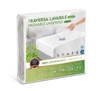 Waterproof Bed Pad: Soft Bamboo and Machine Washable (100x240 cm)