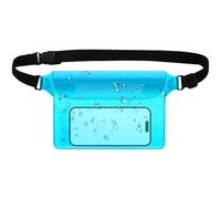 Waterproof Belt Bag, Waterproof Waist Pack - Floating Waterproof Bags | Mobile Phone Passport Wallet Purse Protector for Boating Swimming Snorkeling Kayaking with Beach Flood Pool Travel, Blue