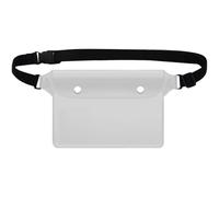 Waterproof Belt Bag | Waterproof Water Resistant Waist Belt | Adjustable Belt Money Holder for Smartphone, Passport, Swimming, Beach, Pool and Travel, white, Se référer au descriptif, Refer to