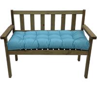 Waterproof Bench Cushion 50x20x3 Non Slip Indoor Outdoor Seat Pad for Bay Patio Furniture Porch Swings & Long Chairs Lake Blue (2 3 4 Seater)