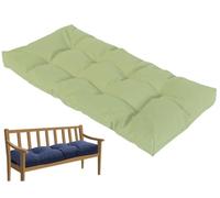 Waterproof Bench Cushion for Indoor Outdoor - 120 150 100 200cm x 40 50cm - Non Slip Seat Pad for 2 3 4 Seater Bay Garden Patio Long Chairs Swings (Light Green 160x45cm)