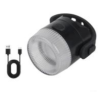 Waterproof Bicycle Rear Light Type-C Charge Compact Design | Steady, fast for flash, slow for flash, breathing modes; USB-C charging via for power bank, for laptop, car adapter