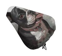 Waterproof Bicycle Seat Cover, Universal Bike Saddle Covers with Elastic, Boston Terrier Bike Seat Cover Durable Rain Dust Protection for Road Mountain Bicycle