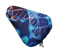 Waterproof Bicycle Seat Cover, Universal Bike Saddle Covers with Elastic, DNA Genetic Helix Bike Seat Cover Durable Rain Dust Protection for Road Mountain Bicycle