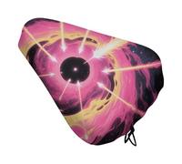 Waterproof Bicycle Seat Cover, Universal Bike Saddle Covers with Elastic, Pink Universe Bike Seat Cover Durable Rain Dust Protection for Road Mountain Bicycle