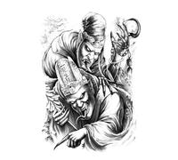 Waterproof Big Large Full Back Chest Tattoo Stickers Eagle, Skeleton Tattoos Stickers Men Body Art(003)