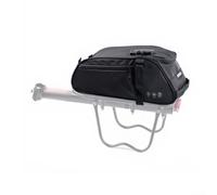 Waterproof Bike Cargo Bag, For Rear Rack, Large Capacity Bicycle Pannier With Removable Straps, 600D Oxford Cycling Luggage, For Mountain Road Bikes, Black(With lock)