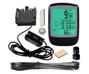 Waterproof Bike Odometer, Wired Speedometer LCD Display, Compact Size Mileage Tracker with Clear Readout, Durable Cycling Accessory, Multifunction Bike Gadget, Outdoor Gear for Bikes Scooters
