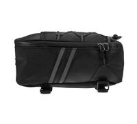Waterproof Bike Rear Seat Bag 8l PU Leather Storage Pouch | Portable Black Carry Option, Motorcycle and Electric Bike Use, Convenient Storage for Outdoor Travel
