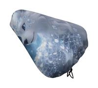 Waterproof Bike Seat Cover - Crystal_Creature Oxford Fabric Bicycle Saddle Cover with Drawstring for Rain & UV Protection, Universal Fit for Mountain, Road, City Bike Seats