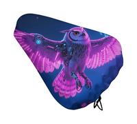 Waterproof Bike Seat Cover Universal Fit - Cyber Owl Bicycle Seat Protector with Elastic Drawstring, Non-Slip Design Bike Seats Rain Cushion for Men/Women, Indoor/Outdoor Cycling