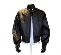 Waterproof Biker Jacket for Men with Removable Hood Style - Heavy Duty PU Leather Motorcycle Coat with Quilted Stitched Design All Seasons(Black XXL)