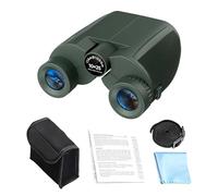 Waterproof Binoculars, 10 x 25 Simple Waterproof Compact Binoculars for Adults, for Boaters, Hikers, Travellers, Sports Fans, Bird Watchers, Fishermen, Camping, Hiking, Travel