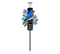 Waterproof Bird Cemetery Stake Lamp - Decorative Bird Solar Light