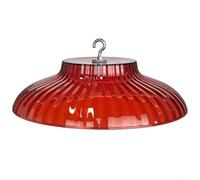 Waterproof Bird Feeder Cover 25x7cm Rain Shield(Red)