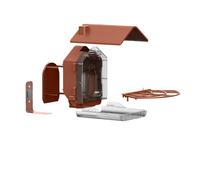 Waterproof Bird Supplier For Camera-Integrated Defense And Wide Rest For Multiple Birds Impermeable Bird Supplier With Effluent