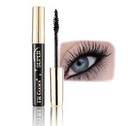 Waterproof Black Mascara - 4D Silk Fiber Extra Long Volumising Colorful Mascara - Thick & Voluminous Lash - Suitable for Sensitive Eye,Smudge-proof Thick for Eye Makeup