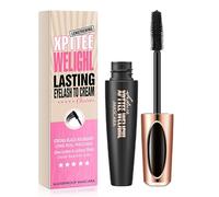 Waterproof Black Mascara,4D Silk Fiber Eyelash Volume Mascara - Extra Long and Thick Voluminous Eyelashes - Black Thickening Lengthening Smudge-Proof 4D Mascara for Eye Makeup