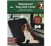 Waterproof Black Single Car Seat Cover - 113cm x 53cm (1 Pc.) - Ultimate Protection from Pet Hair & Dirt, Easy to Install - Perfect for Any Cars