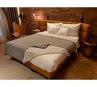 Waterproof Blanket 80”x90” for Adults - Soft, Washable, Reversible Cover Large Size for Twin, Queen, King Beds (Warm Gray/Cool Gray) - 100% Waterproof Furniture or Mattress Protector