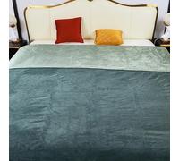 Waterproof Blanket for Bed, 80"x90" Leak-Proof Design, Reversible & Washable King Size Waterproof Blanket, Large Water Resistant Blankets, Reusable (Dark Grey/Silver Grey), Ahinahwap