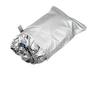 Waterproof Boat Cover 11-22FT Heavy-Duty Oxford Fabric Anti-Smashing & Tear-Proof Silver Reflective Dinghy & Yacht Outdoor Protection (16-18FT)