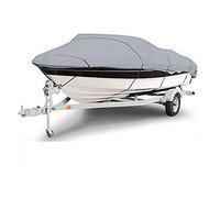 Waterproof Boat Cover for Dinghy & Yacht 17-19FT Oxford Fabric Anti-Smashing Tear-Proof Silver Reflective Outdoor Protection & UV Resistant