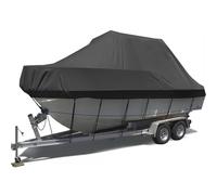 Waterproof Boat Cover Heavy Duty, Fits V-Hull, Fish & Ski, Pro-Style, Fishing, Runabout, Bass Boat 11'-27'