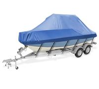 Waterproof Boat Cover with UV Protection, Durable Oxford Fabric for T-Top, Hard Top, Cruiser, and Pilot Boats, Ensures All-Weather Protection