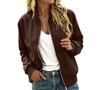 Waterproof Bomber Jacket Women Uk Flight Jacket Lightweight Zip Rain Coat | Ladies Long Sleeve Transition Overcoat Cropped Pilot Outerwear Casual Outdoor Raincoat Pockets Hiking Travel Running Cycling